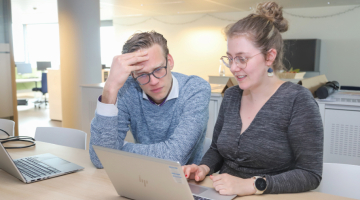 Bedrijfsadviseurs aan het werk