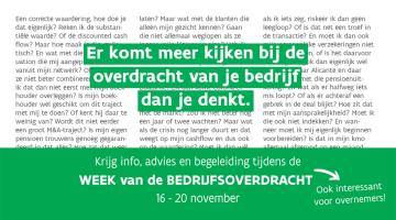 Affiche van de Week van de Bedrijfsoverdracht 2020