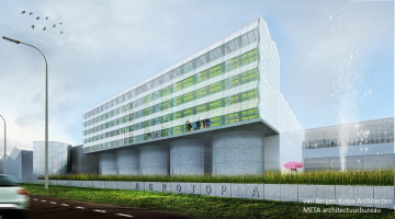 afbeelding ontwerp Agrotopia gebouw