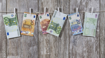 geld dat hangt te drogen